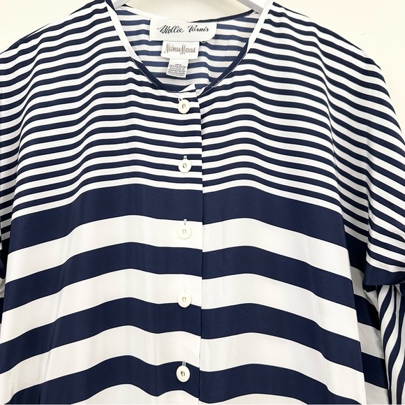 Mollie Parnis Neiman Marcus Vintage Striped Jumpsuit - Picture 5 of 14